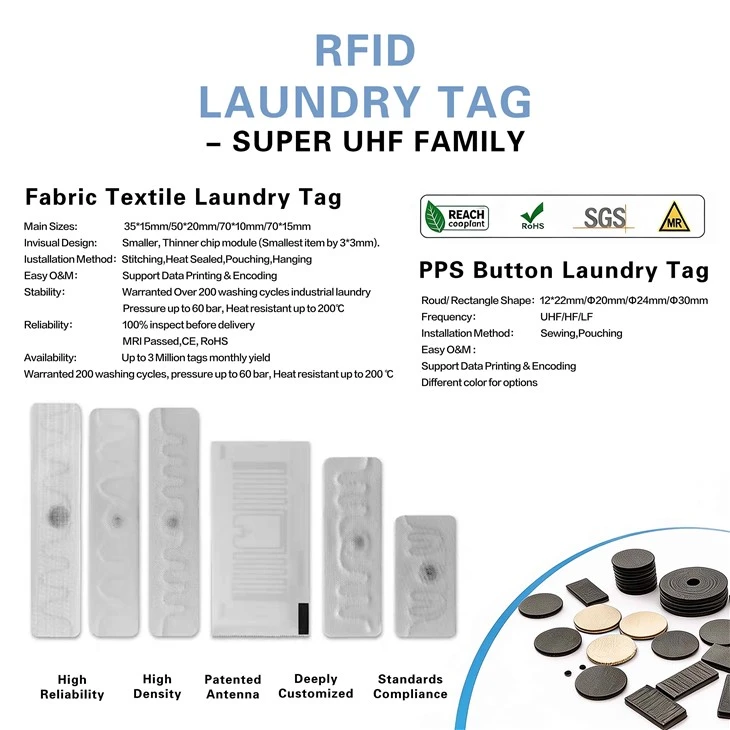 תג RFID עמיד למים לכביסה